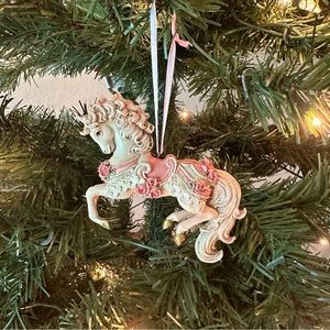 Christmas Carousel Horse Ornament